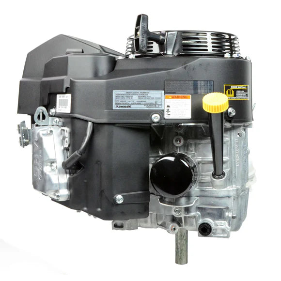 Kawasaki engine on a white background and black filter