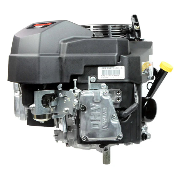 Engine on a white background and white bar code label
