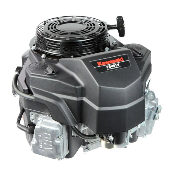 Side view of Kawasaki FS481V engine showing label